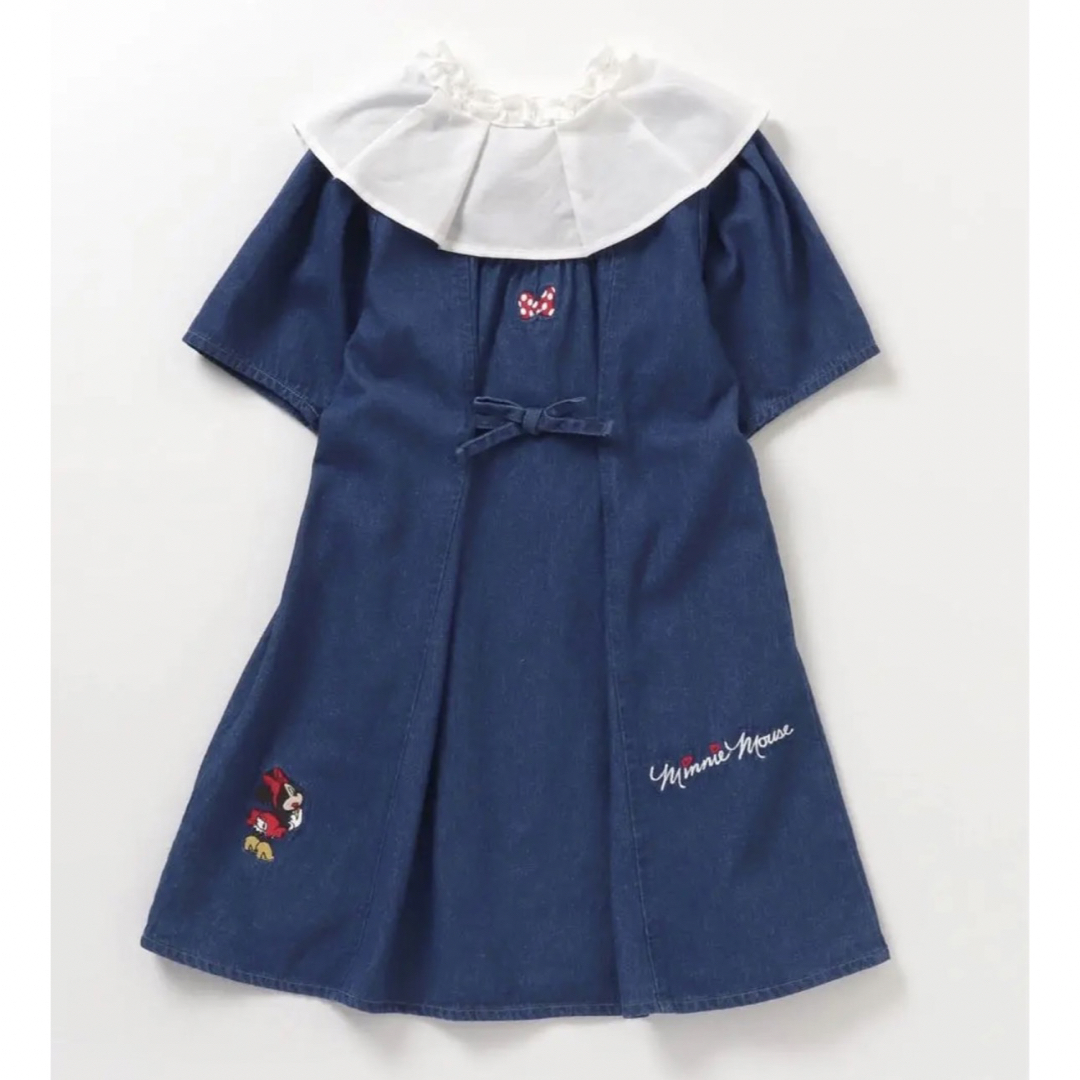 apres les cours(アプレレクール)のアプレレクール ディズニー ミニー デニム ワンピース キッズ/ベビー/マタニティのキッズ服女の子用(90cm~)(ワンピース)の商品写真