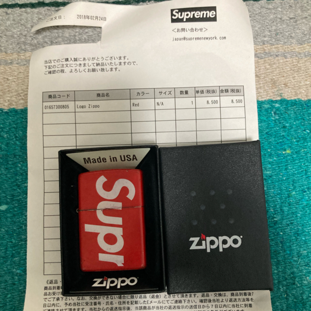 18ss Supreme zippo - タバコグッズ
