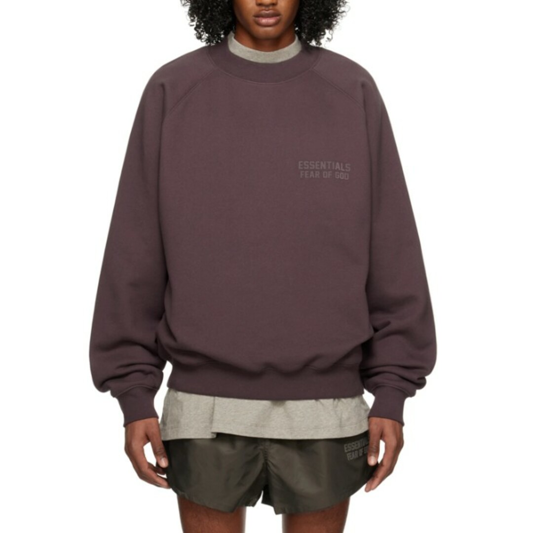 フォグ  ESSENTIALS Crewneck PLUM ロゴクルーネックスウェット メンズ XL