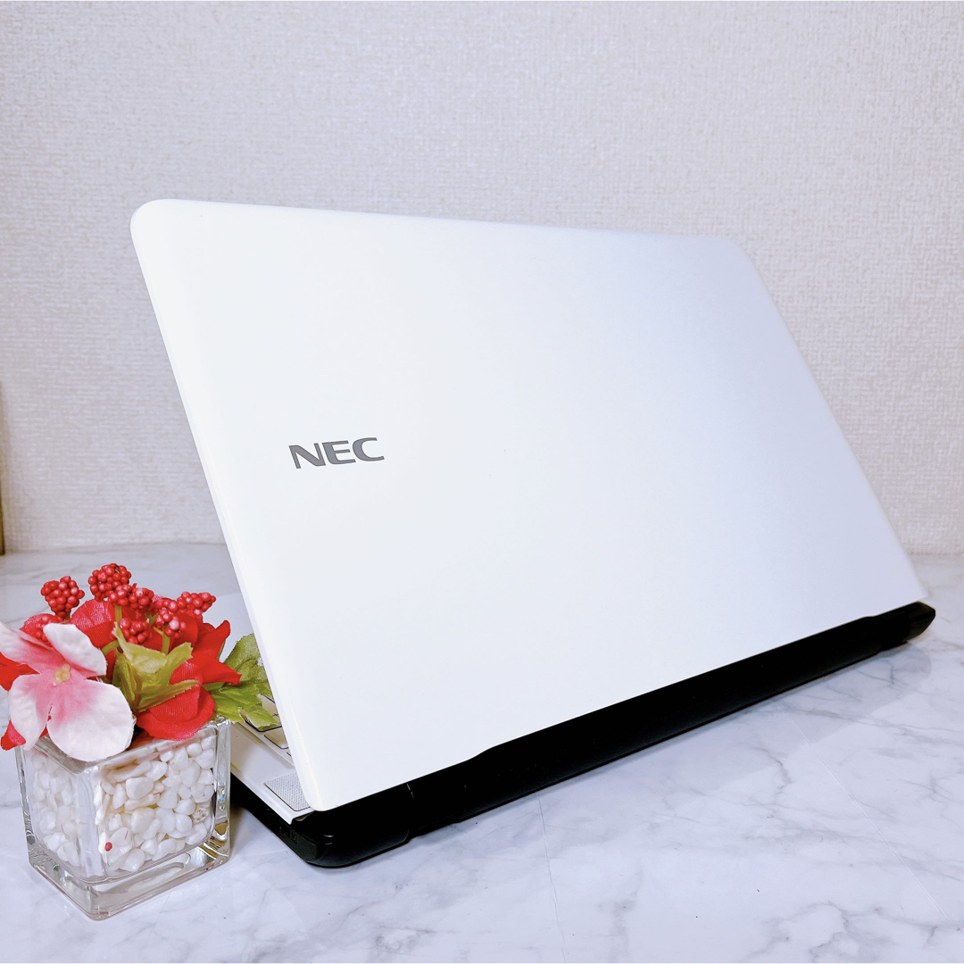 NEC - 美品✨人気の薄型ホワイト✨大容量✨すぐに使えるノートパソコン