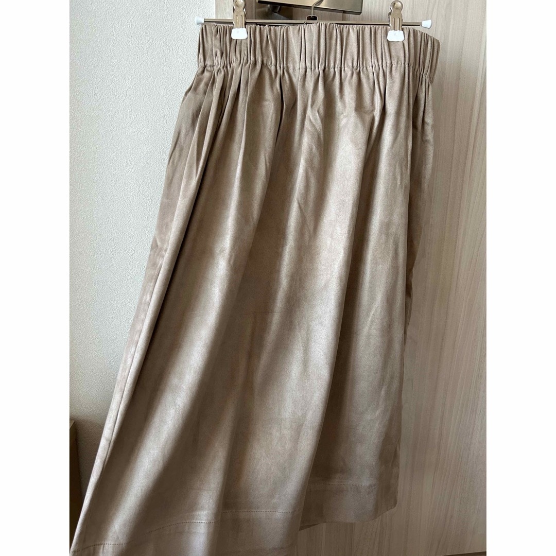 Whim Gazette(ウィムガゼット)のWhim Gazetteベージュスカート レディースのスカート(ひざ丈スカート)の商品写真
