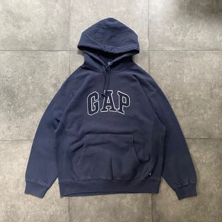 GAP ボア フリースジャケット デカロゴ  ビッグロゴ OLDGAP ゆるだぼオールドギャップ