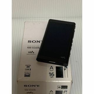 ウォークマン(WALKMAN)のSony　ウォークマンNW-A55ハイレゾ　ブラック　　ほぼ未使用(ポータブルプレーヤー)