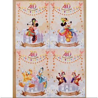 ディズニー(Disney)の即購入可⭐︎ディズニー　40周年　ポストカード　4種セット(ノベルティグッズ)