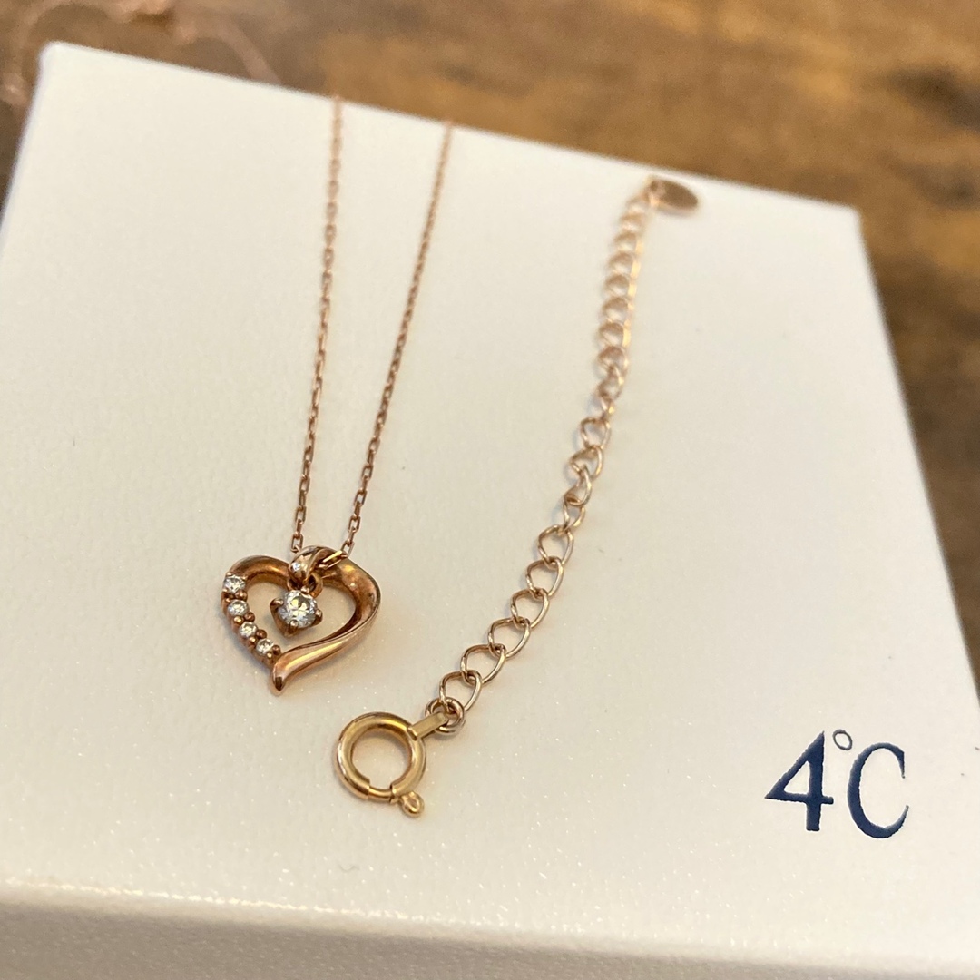 4℃(ヨンドシー)の4℃ ネックレス　ピンクゴールド レディースのアクセサリー(ネックレス)の商品写真