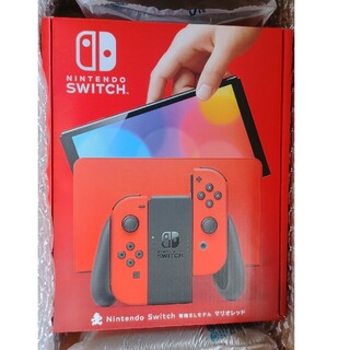 Nintendo Switch本体　有機EL マリオレッド　あつ森カセット付き
