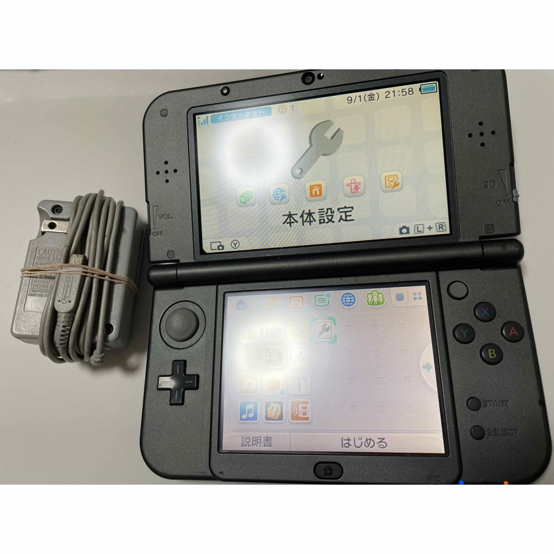 ニンテンドー3DS - Newニンテンドー3DS LL メタリックブラックの通販