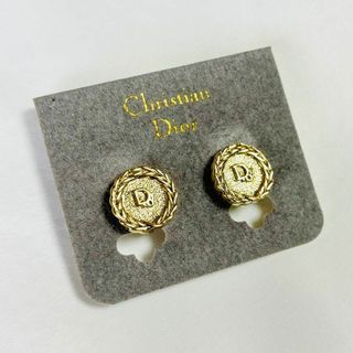 極美品✨　Dior　イヤリング　CD ロゴ　ラインストーン　希少　刻印