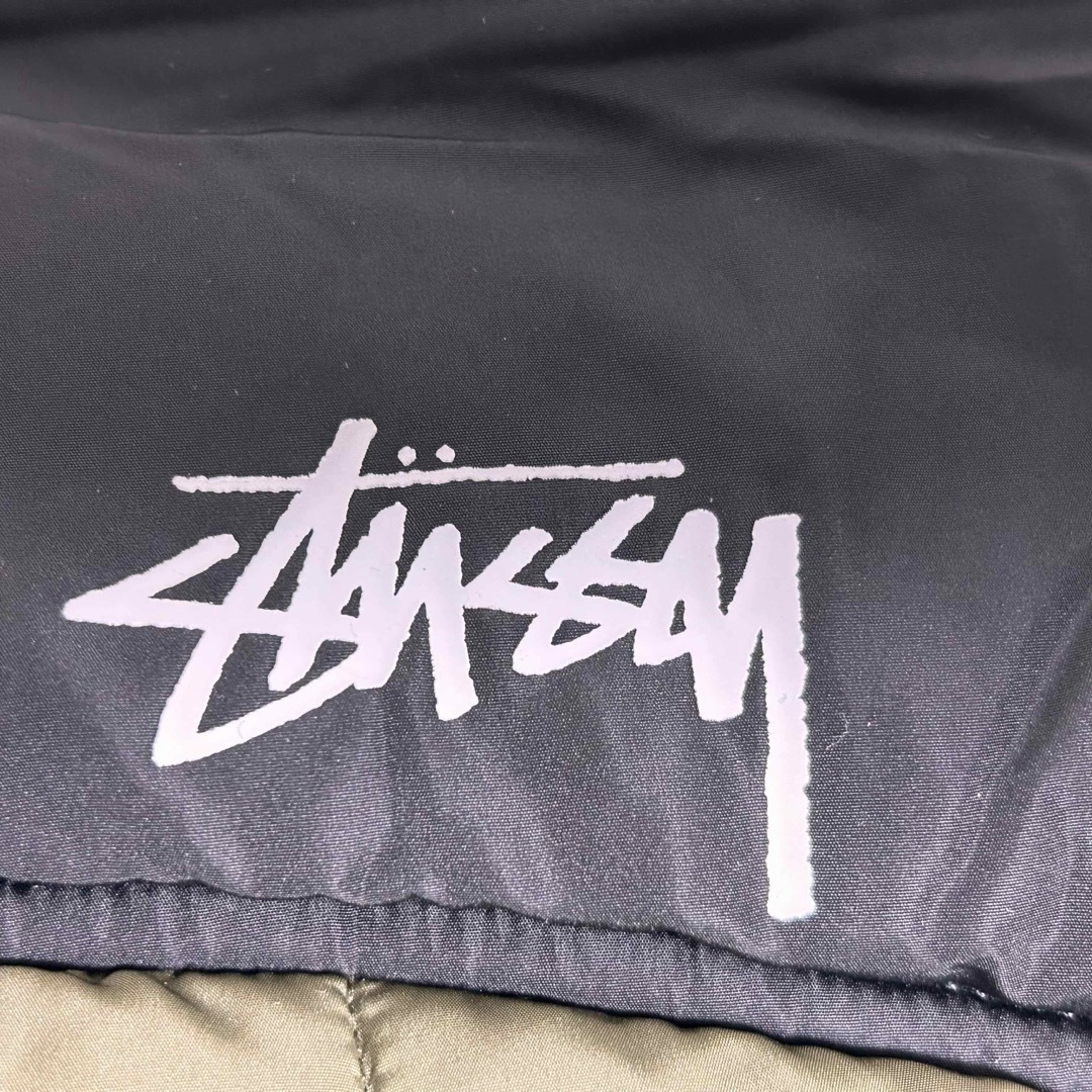 新品!!海外限定!! STUSSY カーキ 切り替え パファジャケットLサイズ 4