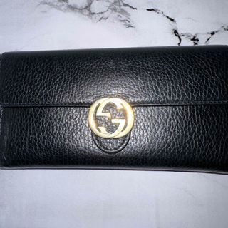 Gucci - 【美品】GUCCI グッチ インターロッキングG 長財布 箱付きの