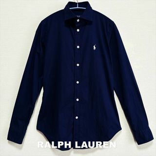 スカラー(ScoLar)の【RALPH LAUREN】ラルフローレン 刺繍ロゴ ネイビー シャツ(シャツ/ブラウス(長袖/七分))