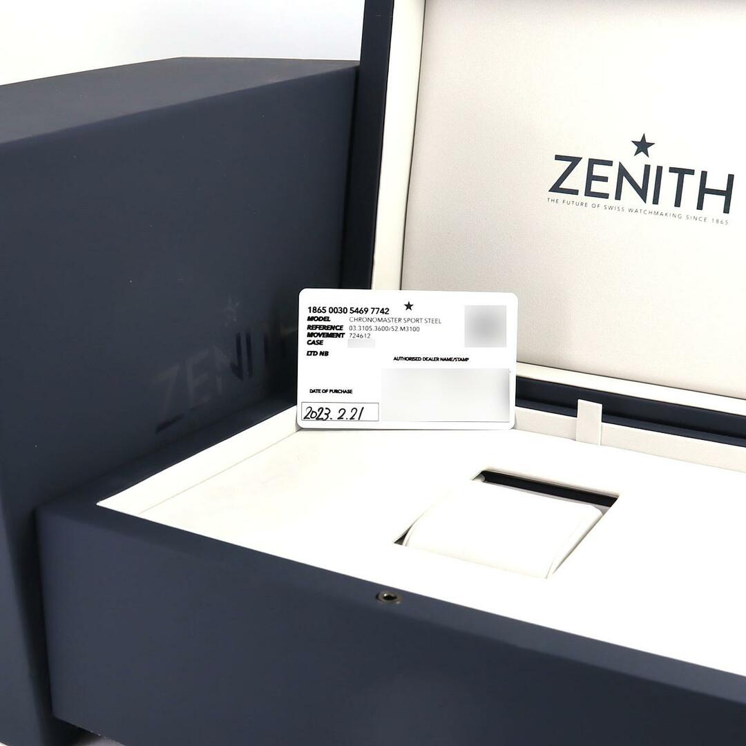 ZENITH(ゼニス)のゼニス クロノマスタースポーツ･YOSHIDA LIMITED 03.3105.3600/52.M3100 SS 自動巻 メンズの時計(腕時計(アナログ))の商品写真