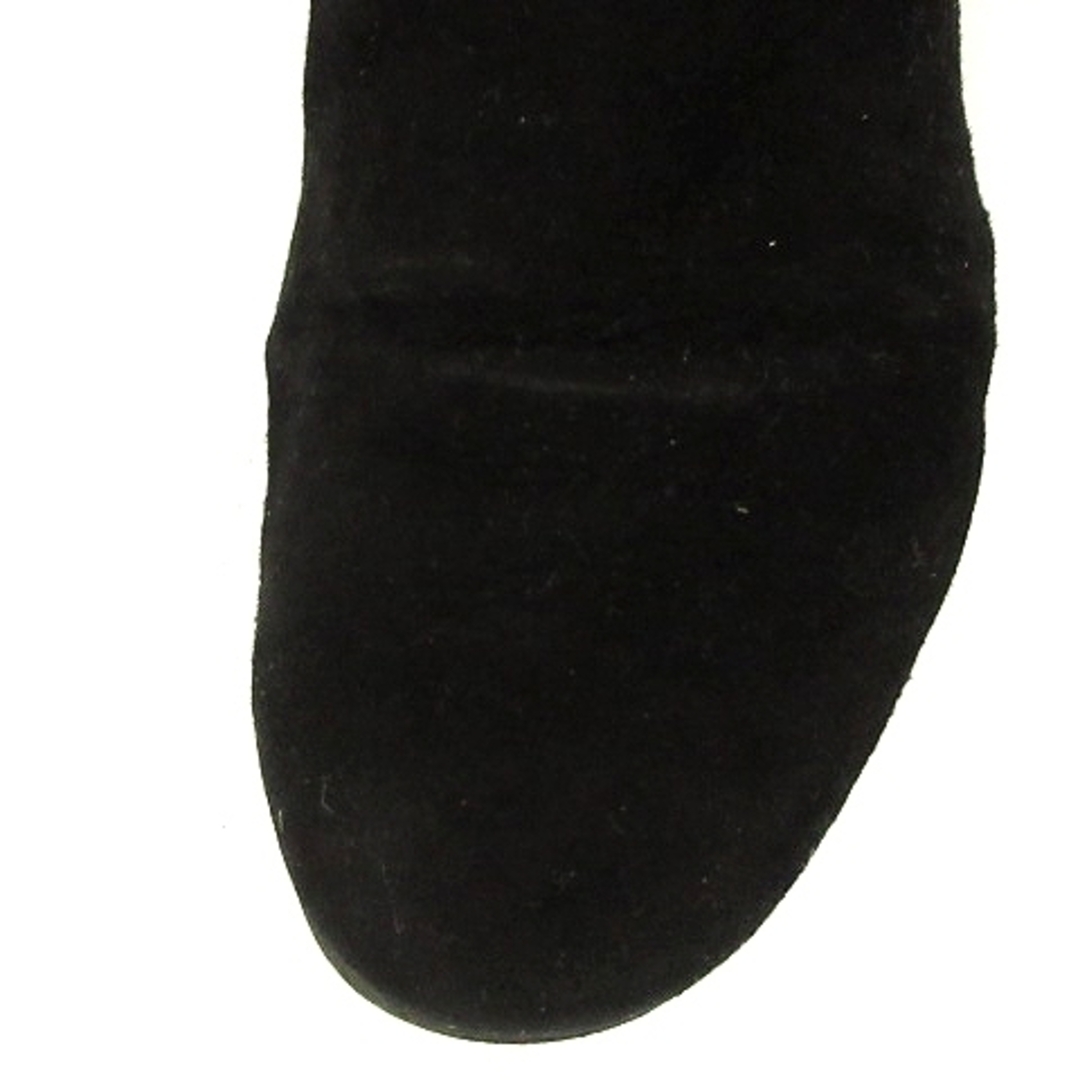 BED&BREAKFAST(ベッドアンドブレックファスト)のベッド&ブレックファスト ロングブーツ ベルト スエード 黒 23.5 レディースの靴/シューズ(ブーツ)の商品写真