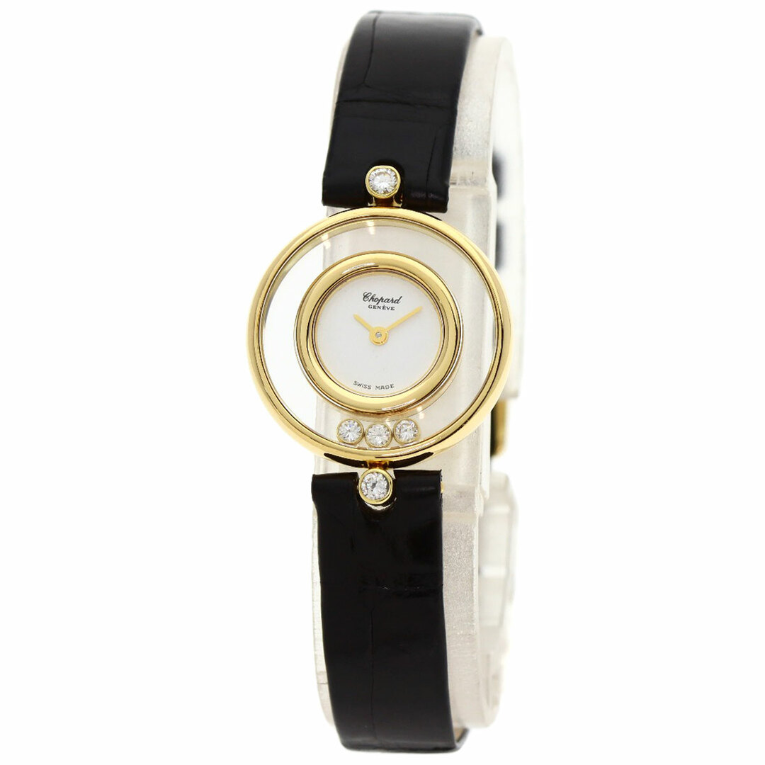 Chopard(ショパール)のChopard 20/4802 ハッピーダイヤモンド 腕時計 K18YG 革 レディース レディースのファッション小物(腕時計)の商品写真