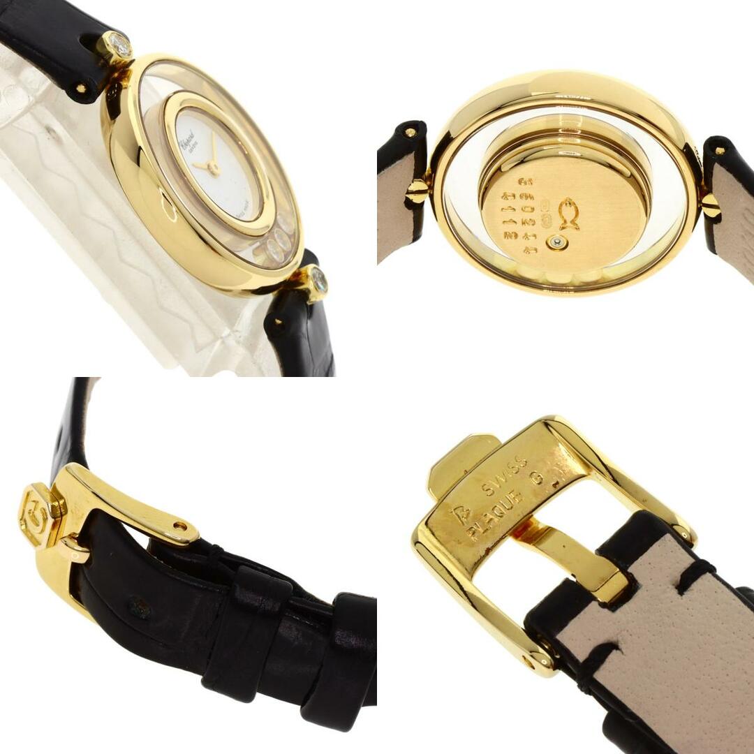 Chopard(ショパール)のChopard 20/4802 ハッピーダイヤモンド 腕時計 K18YG 革 レディース レディースのファッション小物(腕時計)の商品写真