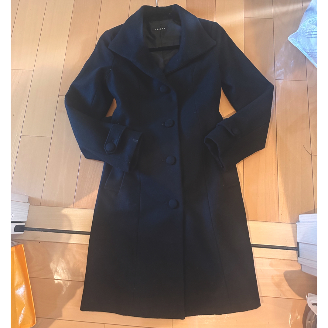 INGNI(イング)のINGNI ウール混コート　Aライン レディースのジャケット/アウター(ロングコート)の商品写真