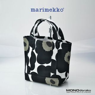 マリメッコ(marimekko)のマリメッコ セイディ ピエニー ウニッコ MARIMEKKO SEIDI PIENI UNIKKO トートバッグ ブラック 美品(トートバッグ)