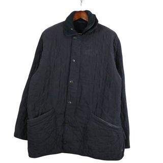 バーブァー(Barbour)のBarbour バブアー キルティングジャケット ユーロ  ヨーロッパ古着 ネイビー (メンズ XL) 中古 古着 O4950(その他)