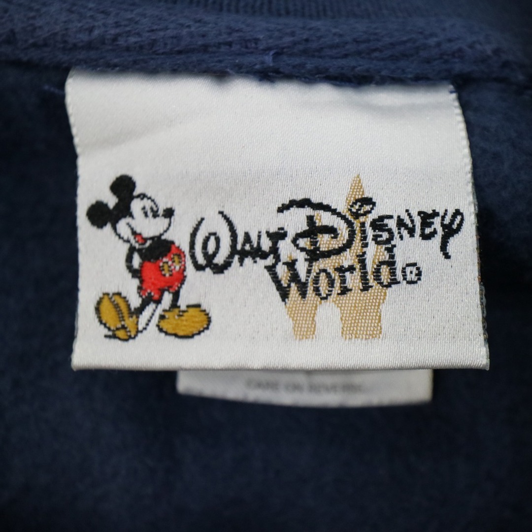 90s~ Disney ミッキー刺繍 エルボーパッチ リブライン スウェット