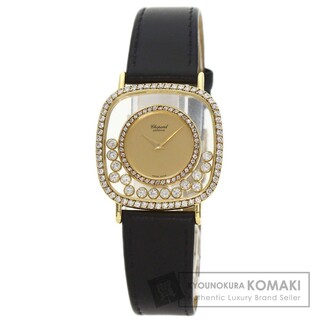 ショパール(Chopard)のChopard 21/2900 ハッピーダイヤモンド  腕時計 K18YG 革 メンズ(腕時計(アナログ))
