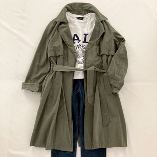 ザラキッズ(ZARA KIDS)のzara kids164㎝モッズコートミリタリーカーキ(ジャケット/上着)