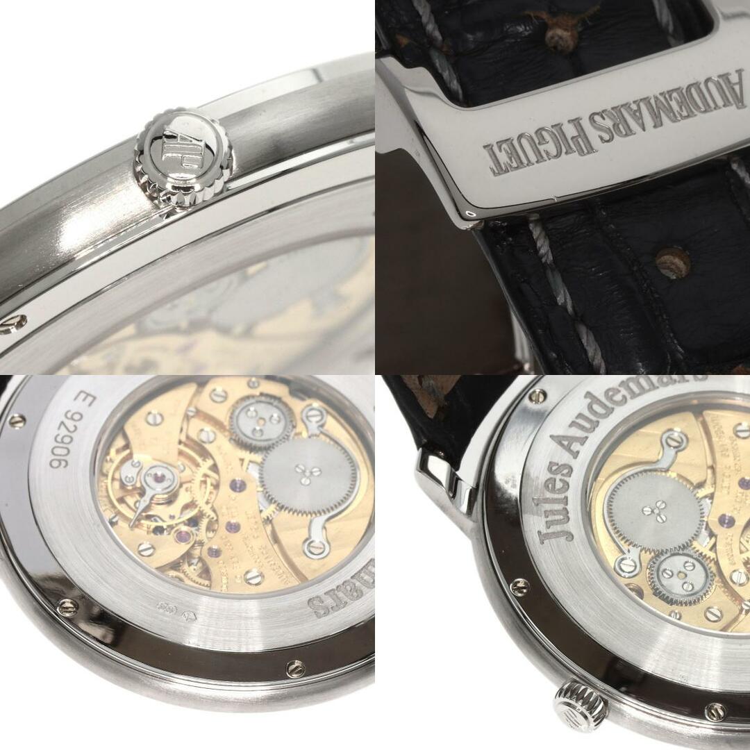 AUDEMARS PIGUET(オーデマピゲ)のAUDEMARS PIGUET 15126BC.00.D002CR.01 ジュールオーデマ エクストラフラット メーカーコンプリート 腕時計 K18WG 革 メンズ メンズの時計(腕時計(アナログ))の商品写真