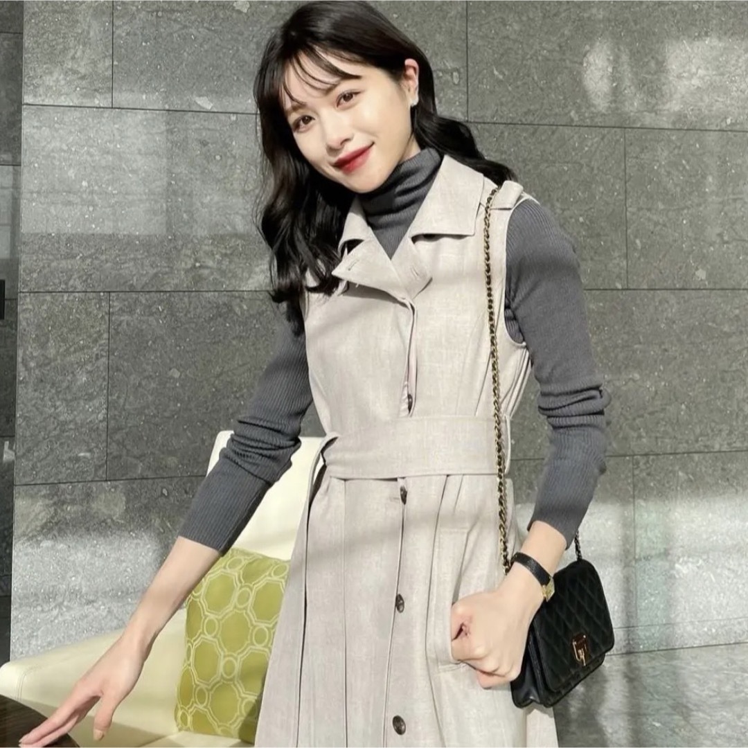 Sleeveless Coat Dress＊送料込み400cmバスト