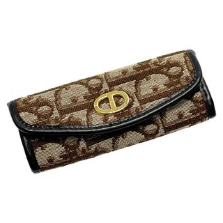 クリスチャンディオール Christian Dior トロッター 6連 キーケース キャンバス ブルー / 083753