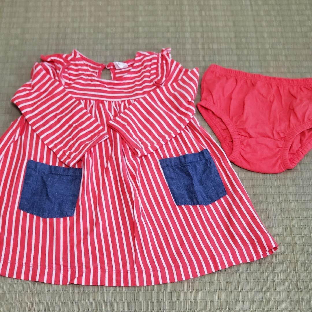 babyGAP(ベビーギャップ)のbabyGAP ベビーギャップ 長袖ワンピース 80 キッズ/ベビー/マタニティのベビー服(~85cm)(ワンピース)の商品写真