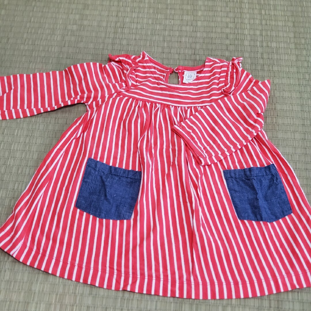 babyGAP(ベビーギャップ)のbabyGAP ベビーギャップ 長袖ワンピース 80 キッズ/ベビー/マタニティのベビー服(~85cm)(ワンピース)の商品写真