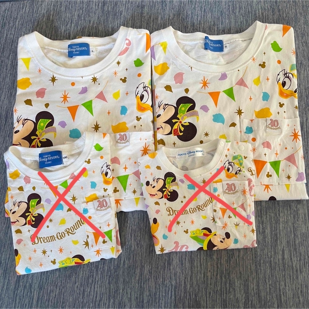 Disney(ディズニー)のさとまい様専用　ディズニー40周年Tシャツ　L S メンズのトップス(Tシャツ/カットソー(半袖/袖なし))の商品写真