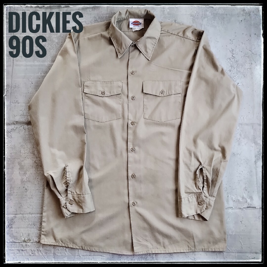 【L22】Dickies 90s USA製 古着 ワークシャツ ヴィンテージ | フリマアプリ ラクマ