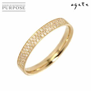 agete - アガット agate ダイヤ 0.13ct リング 13号 K18 YG イエロー