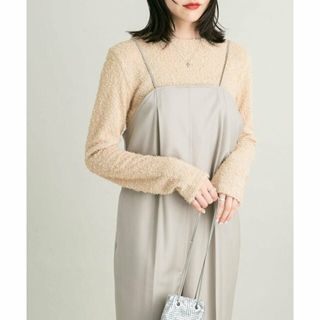 ケービーエフ(KBF)の【BEIGE】クロップドパイルカットソー(カットソー(長袖/七分))