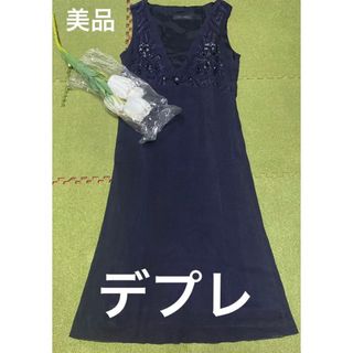 デプレ(DES PRES)の４日限定値下げ！美品！デプレ☆素敵なシルクのワンピース☆(ひざ丈ワンピース)