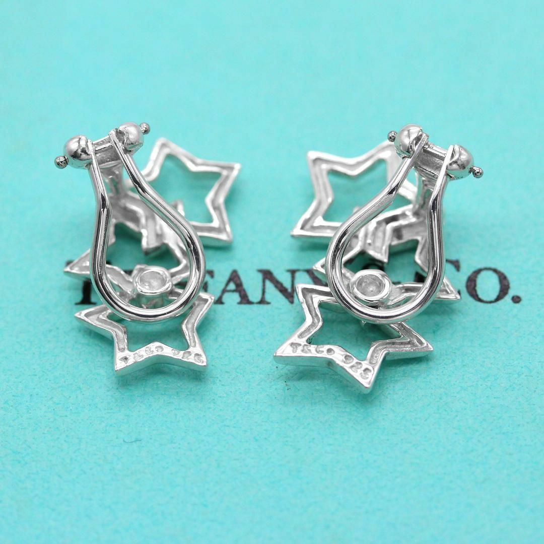 美品】【鑑定済】ティファニー Tiffany トリプル スター イヤリング-
