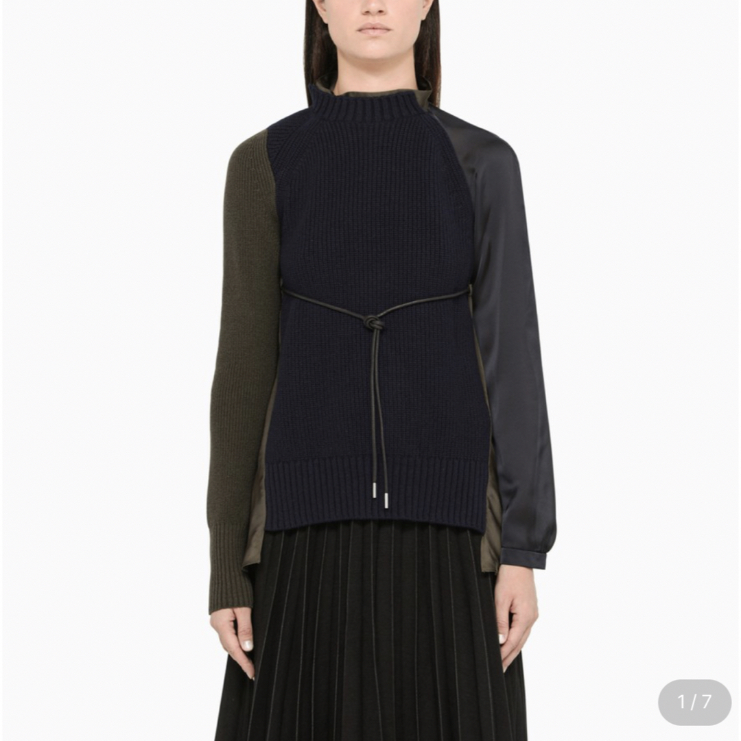 Sacai サカイコンビネーションニットトップス | フリマアプリ ラクマ