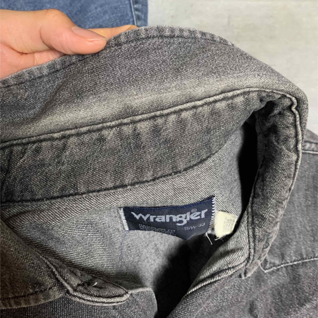 Wrangler(ラングラー)のWrangre ブラックデニム　ウエスタンシャツ メンズのトップス(シャツ)の商品写真