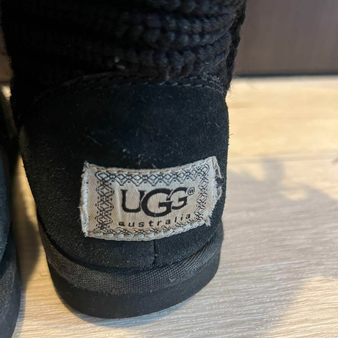 UGG AUSTRALIA - 稀少☆UGG アグ ニットロングブーツ フリンジCARDY