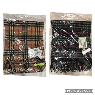 バーバリー(BURBERRY)のBurberry's  2枚セット販売ノバチェックカシミヤマフラー美品(マフラー/ショール)