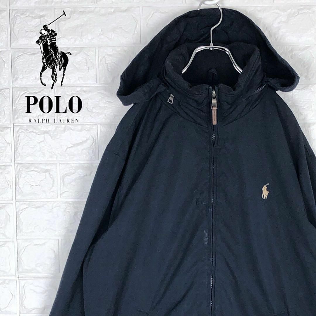 POLO RALPH LAUREN - ラルフローレン刺繍ロゴ スイングトップ ナイロン