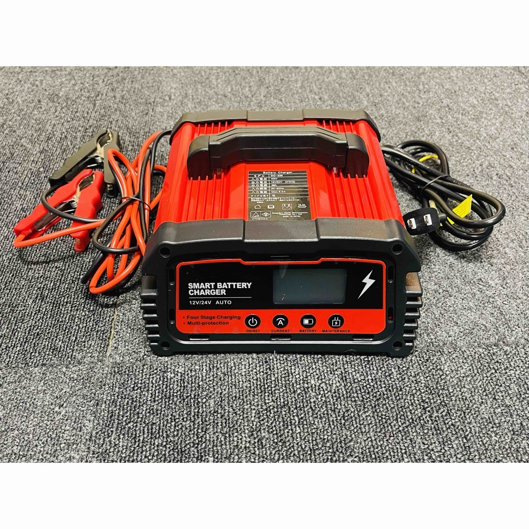 25A 自動パルスバッテリー充電器 12V/24VAGM/GEL車充電可能