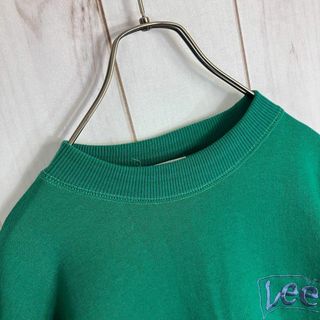 【一点物】　Lee リー　スウェット　刺繍ロゴ　サイドスリット　裏起毛　2XL