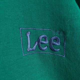 【一点物】　Lee リー　スウェット　刺繍ロゴ　サイドスリット　裏起毛　2XL