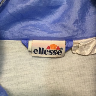 90's ellesse エレッセ　ロゴ刺繍　肉厚　フリースジャケット