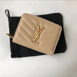 イヴサンローラン(Yves Saint Laurent)のイヴサンローラン モノグラム コンパクト ジップアラウンド ミニウォレット(財布)