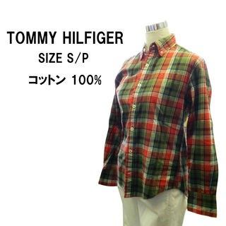 トミーヒルフィガー(TOMMY HILFIGER)の【TOMMY HILFIGER】トミーヒルフィガー 綿100%長袖チェックシャツ(シャツ/ブラウス(長袖/七分))