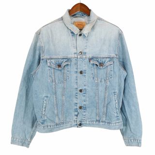 リーバイス(Levi's)のLevi's リーバイス 70550 Gジャン デニムジャケット アメカジ ライトブルー (メンズ XL) 中古 古着 O4976(Gジャン/デニムジャケット)