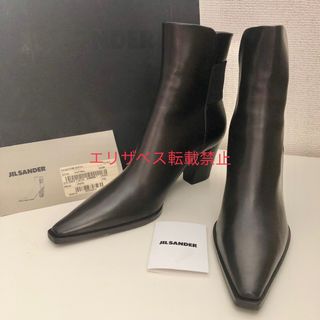 Jil Sander - JIL SANDER レザー ショート ブーツ ジルサンダーの通販