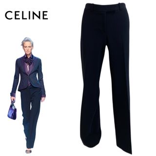 CELINEストレッチセンタープレスパンツ